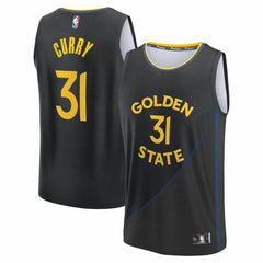 Fanatics - Seth Curry Golden State Warriors Fast Break Replica Player Jersey - Statement Editi- Black