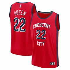 Fanatics - Derik Queen New Orleans Pelicans Fast Break Replica Player Jersey - Statement Edition - Red