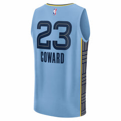 Fanatics - Cedric Coward Memphis Grizzlies Fast Break Replica Player Jersey - Statement Edition - Light Blue