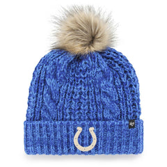Indianapolis Colts '47 Women's Meeko Cuffed Knit Hat with Pom Royal - 47 brand
