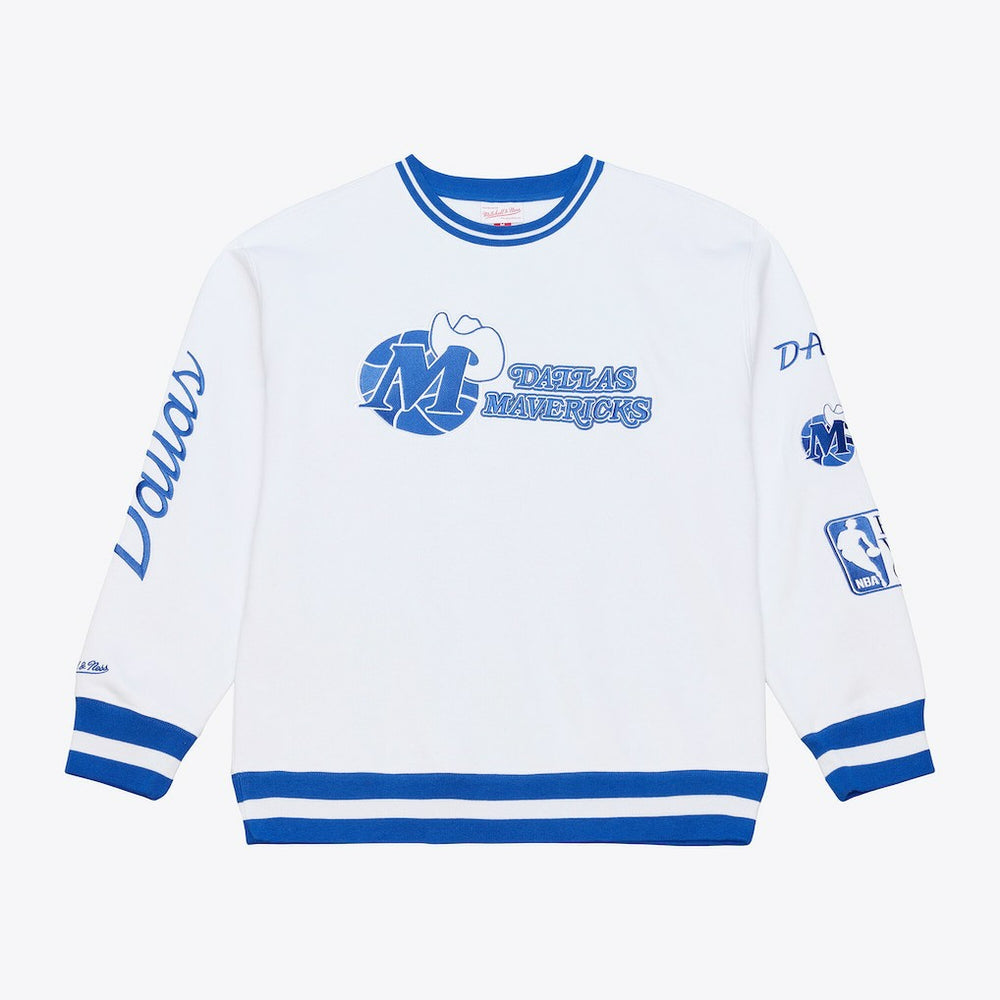 Mitchell & Ness - Dallas Mavericks Arctic Fleece Sweatshirt - White
