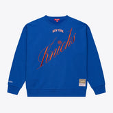 Mitchell & Ness - New York Knicks Women's Hardwood Classics Script Lightweight Sweatshirt - Royal