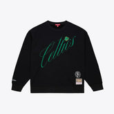 Mitchell & Ness - Boston Celtics Women's Hardwood Classics Script Lightweight Sweatshirt - Black