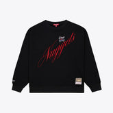 Mitchell & Ness - Denver Nuggets Women's Hardwood Classics Script Lightweight Sweatshirt - Black