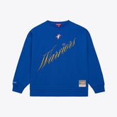 Mitchell & Ness - Golden State Warriors Women's Hardwood Classics Script Lightweight Sweatshirt - Royal