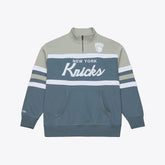 Mitchell & Ness - New York Knicks Thunderstorm Head Coach Quarter-Zip Jacket - Blue