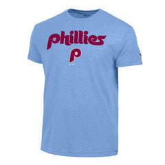 Philadelphia Phillies Champion Cooperstown Wordmark Lockup Tri-Blend T-Shirt for sale