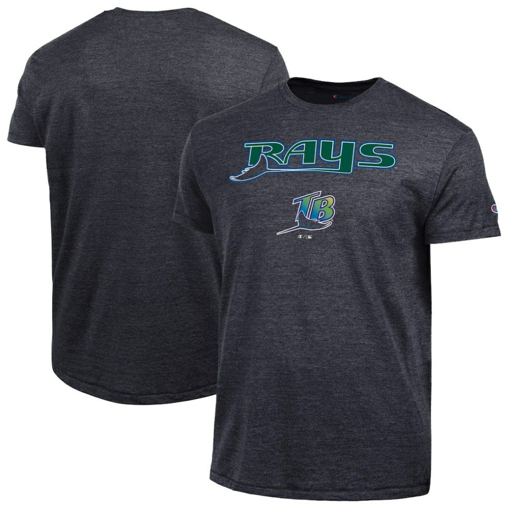 Tampa Bay Rays Champion Cooperstown Wordmark Lockup Tri-Blend T-Shirt Online