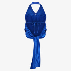 NBA - New York Knicks Off Season x NBA Women's Halter Top - Blue