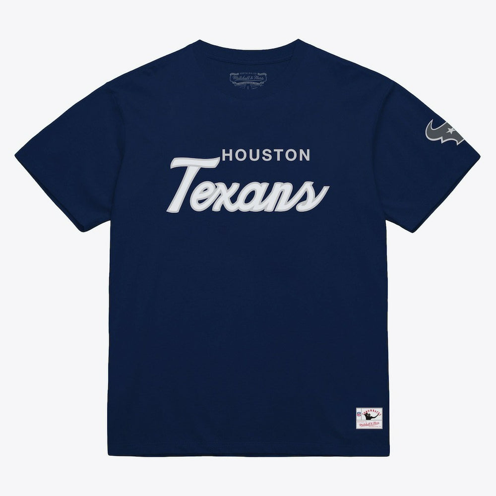 Houston Texans Head Coach Classic T-Shirt Navy - Mitchell & Ness