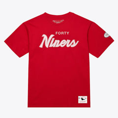 San Francisco 49ers Head Coach Classic T-Shirt Scarlet - Mitchell & Ness
