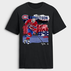 Lane Hutson Montreal Canadiens - Fresh Ice T-Shirt Black