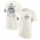 Fanatics Inter Milan 2025 CWC US Tour T-Shirts - Cream