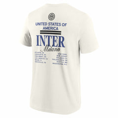 Fanatics Inter Milan 2025 CWC US Tour T-Shirts - Cream