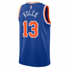Nike - Tyler Kolek New York Knicks Unisex Swingman Jersey - Icon Edition - Blue