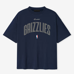 NBA - Memphis Grizzlies Fear of God x NBA Unisex 90s Fit T-Shirt - Navy