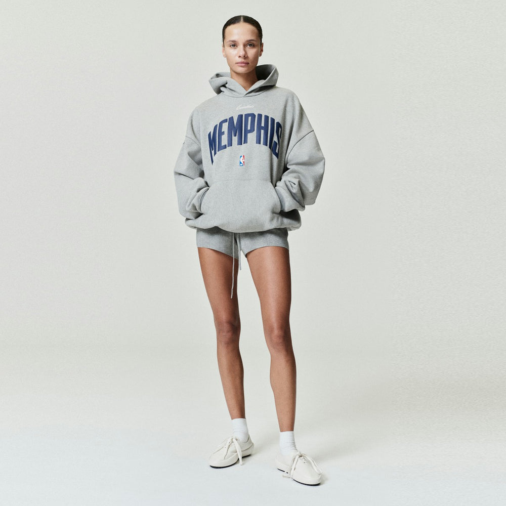 NBA - Memphis Grizzlies Fear of God x NBA Unisex 90s Hoodie - Heather Gray