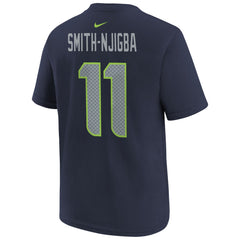 Jaxon Smith-Njigba Seattle Seahawks Youth Super Bowl LX Patch Name & Number T-Shirt College Navy - Nike