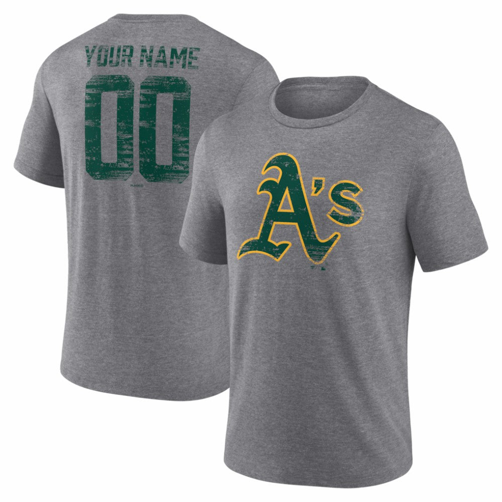 Athletics Heritage Personalized Any Name & Number Tri-Blend T-Shirt for sale