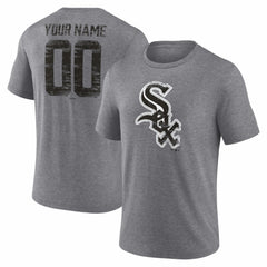 Chicago White Sox Heritage Personalized Any Name & Number Tri-Blend T-Shirt On Sale