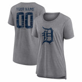 Detroit Tigers Women's Heritage Personalized Any Name & Number Tri-Blend T-Shirt Near Me