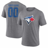 Toronto Blue Jays Heritage Personalized Any Name & Number Tri-Blend T-Shirt Lifestyle