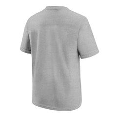 New England Patriots Youth 2025 AFC Champions Locker Room Trophy Collection Authentic T-Shirt Gray - Nike