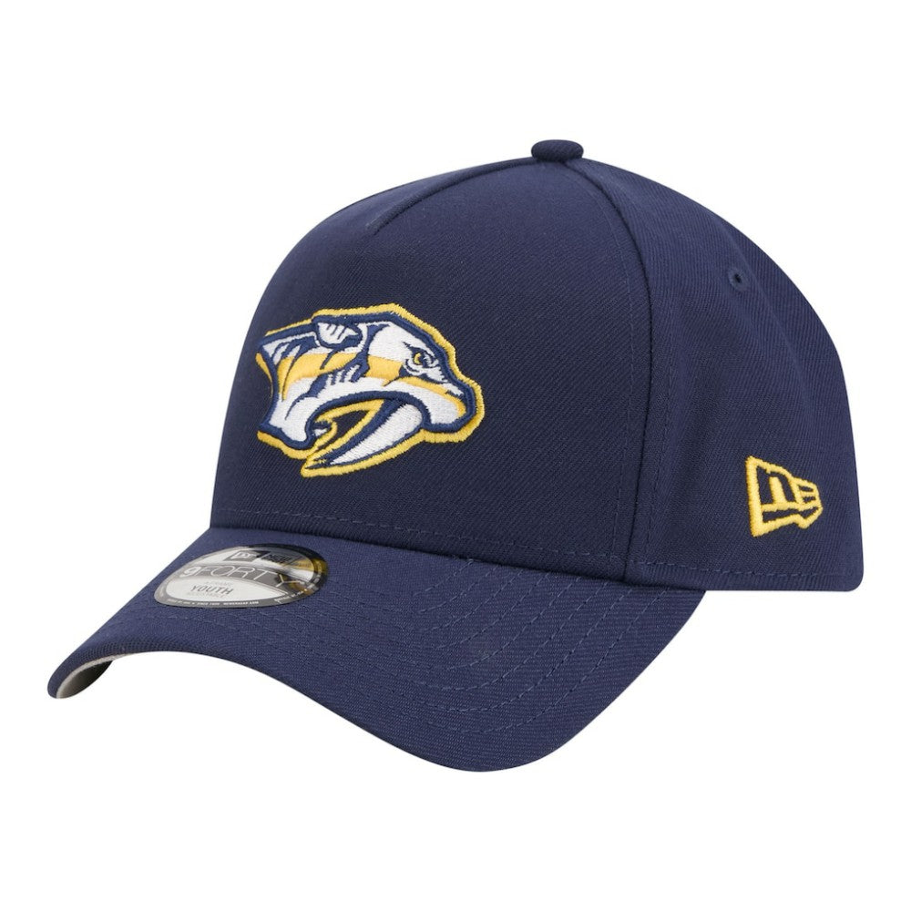 Nashville Predators - New Era Youth 9FORTY A-Frame Adjustable Hat Navy
