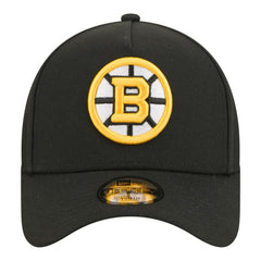 Boston Bruins New Era Youth 9FORTY A-Frame Adjustable Hat Black