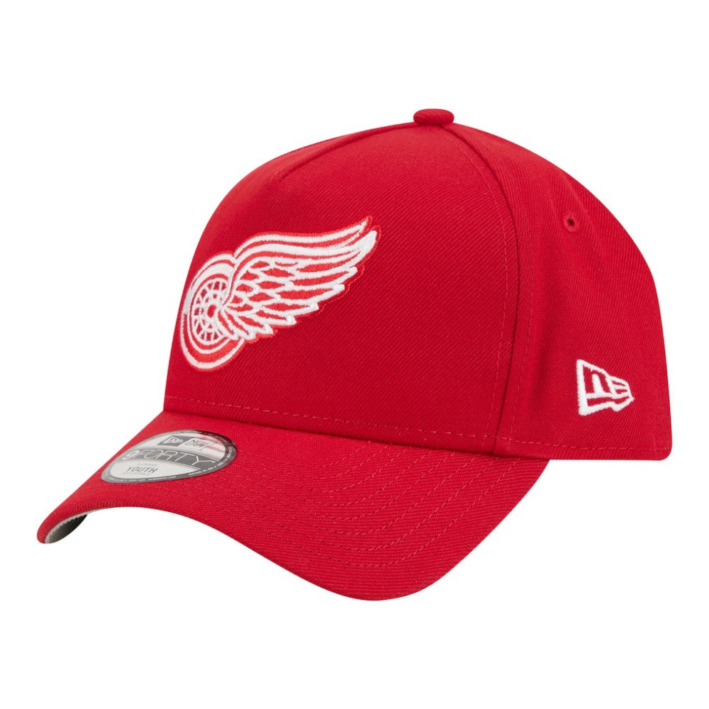 Detroit Red Wings - New Era Youth 9FORTY A-Frame Adjustable Hat Red
