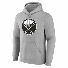 Buffalo Sabres - Big & Tall Personalized Name & Number Monochrome Pullover Hoodie Gray