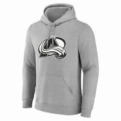 Colorado Avalanche - Big & Tall Personalized Name & Number Monochrome Pullover Hoodie Gray