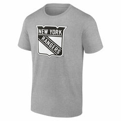 New York Rangers Big & Tall Personalized Name & Number Monochrome T-Shirt Gray