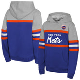 New York Mets Mitchell & Ness Youth Cooperstown Head Coach Pullover Hoodie discount