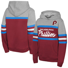 Philadelphia Phillies Mitchell & Ness Youth Cooperstown Head Coach Pullover Hoodie Online