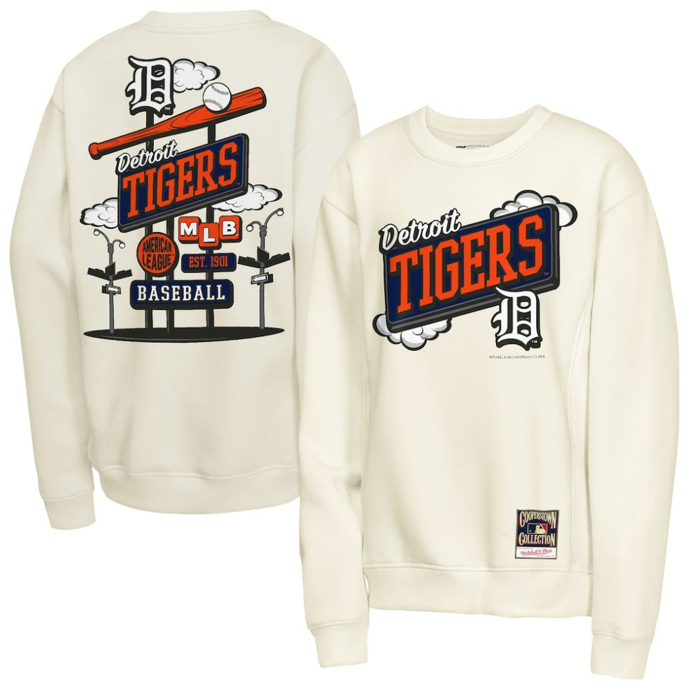 Detroit Tigers Mitchell & Ness Youth Retro Billboard Sweatshirt discount