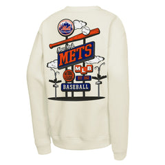 New York Mets Mitchell & Ness Youth Retro Billboard Sweatshirt On Sale