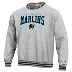 Miami Marlins Champion Reverse Weave Sweatshirt On Sale