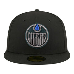 Edmonton Oilers - New Era Color Pop 59FIFTY Fitted Hat Black