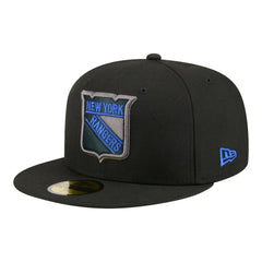 New York Rangers New Era Color Pop 59FIFTY Fitted Hat Black