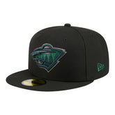 Minnesota Wild - New Era Color Pop 59FIFTY Fitted Hat Black