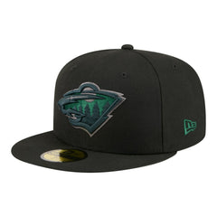 Minnesota Wild - New Era Color Pop 59FIFTY Fitted Hat Black