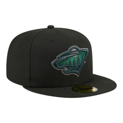 Minnesota Wild - New Era Color Pop 59FIFTY Fitted Hat Black