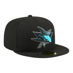 San Jose Sharks - New Era Color Pop 59FIFTY Fitted Hat Black