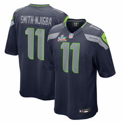 Jaxon Smith-Njigba Seattle Seahawks Super Bowl LX Patch Game Jersey College Navy - Nike