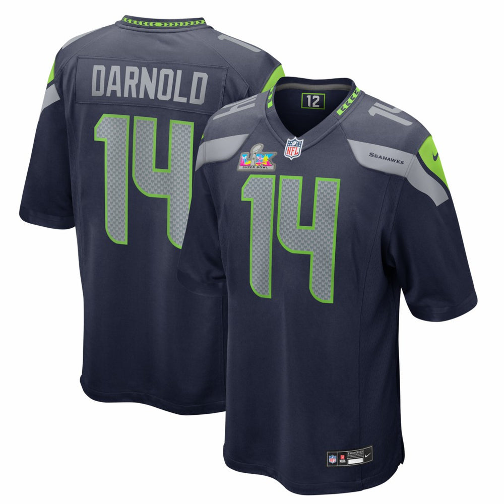 Sam Darnold Seattle Seahawks Super Bowl LX Patch Game Jersey College Navy - Nike