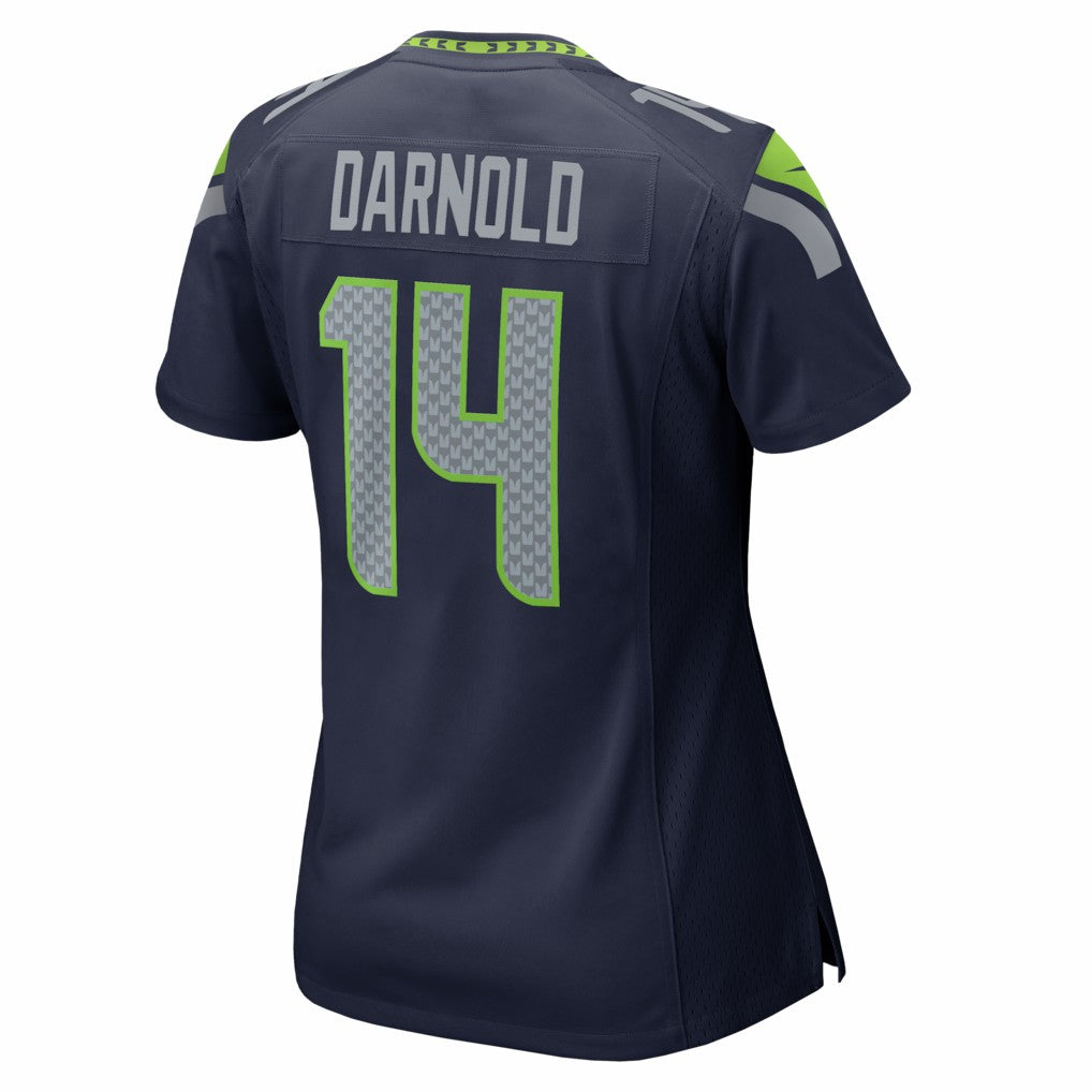 Sam Darnold Seattle Seahawks Women's Super Bowl LX Patch Game Jersey - College Navy | NFL Jerseys
