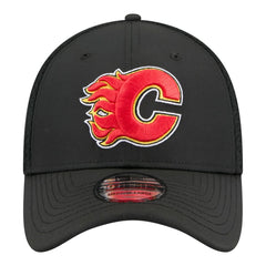 Calgary Flames - New Era Logo 39THIRTY Flex Hat Black
