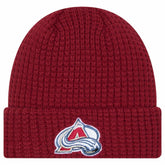 Colorado Avalanche - New Era Waffle Cuffed Knit Hat Burgundy