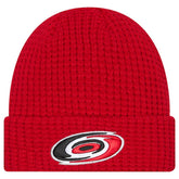 Carolina Hurricanes - New Era Waffle Cuffed Knit Hat Red